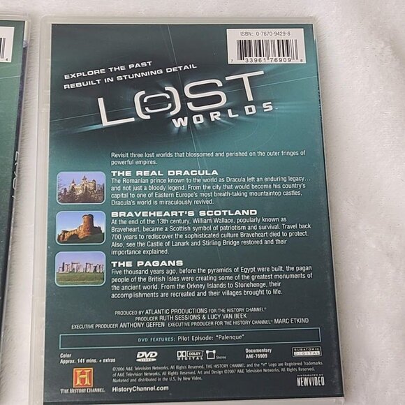 2006 Lost Worlds History Channel DVD 4 Disc 2007 A&E Box Set - Picture 10 of 16